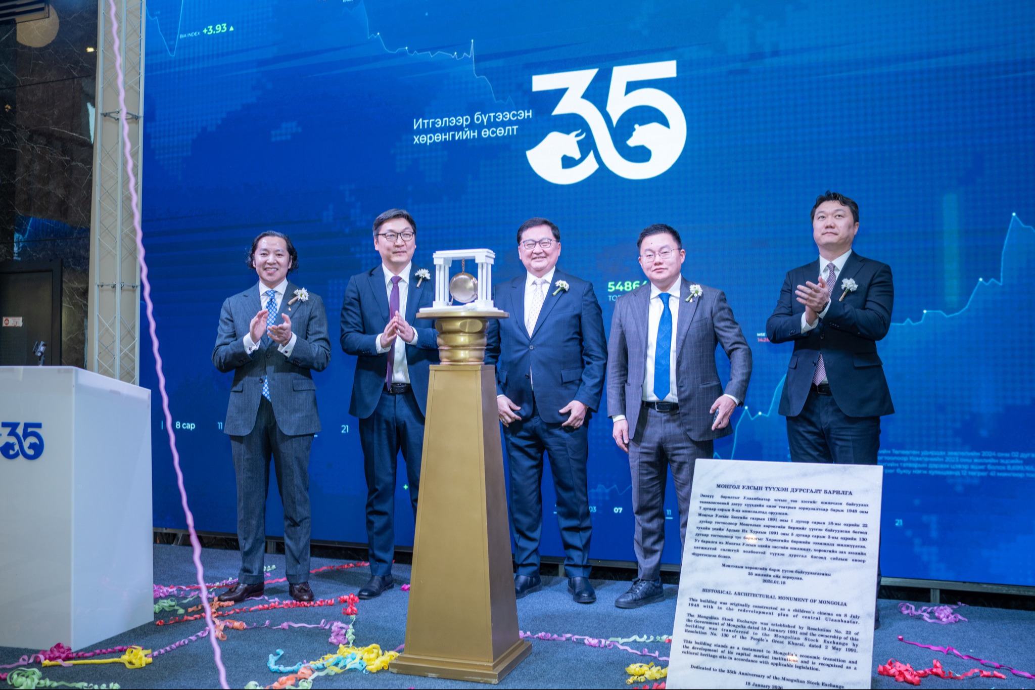 Securities worth 8.8 trillion MNT traded over 35 years